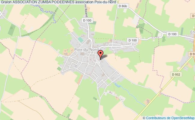 plan association Association Zumba Podeennes Poix-du-Nord