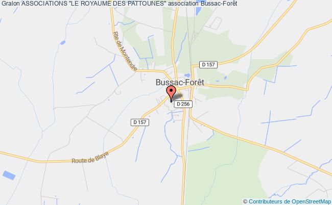 plan association Associations "le Royaume Des Pattounes" Bussac-Forêt