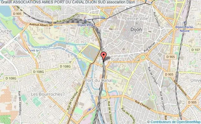 plan association Associations Amies Port Du Canal Dijon Sud Dijon