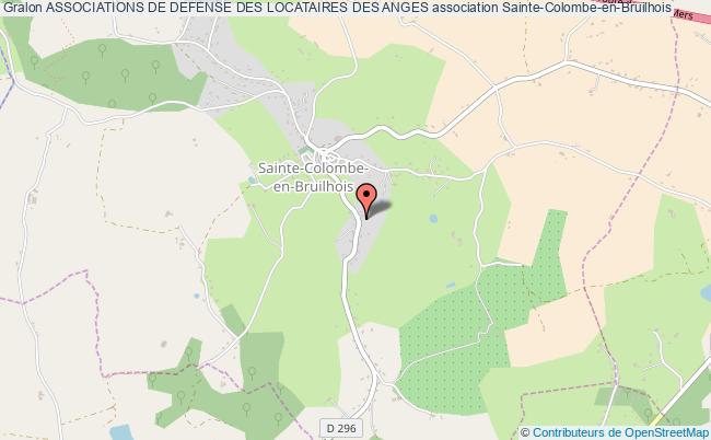 plan association Associations De Defense Des Locataires Des Anges Sainte-Colombe-en-Bruilhois