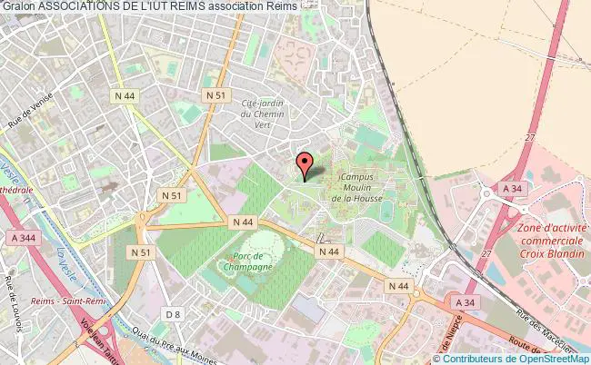 plan association Associations De L'iut Reims Reims