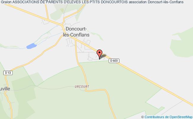 plan association Associations De Parents D'ÉlÈves Les Ptits Doncourtois Doncourt-lès-Conflans