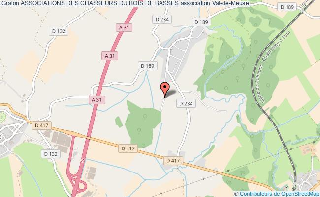 plan association Associations Des Chasseurs Du Bois De Basses Val-de-Meuse