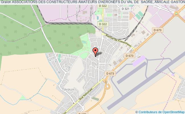 plan association Associations Des Constructeurs Amateurs D'aeronefs Du Val De  Saone, Amicale Gaston Tresy Tavaux