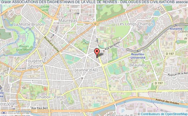 plan association Associations Des Daghestanais De La Ville De Rennes - Dialogues Des Civilisations Rennes