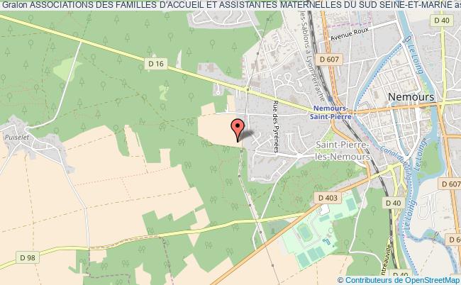 plan association Associations Des Familles D'accueil Et Assistantes Maternelles Du Sud Seine-et-marne Saint-Pierre-lès-Nemours