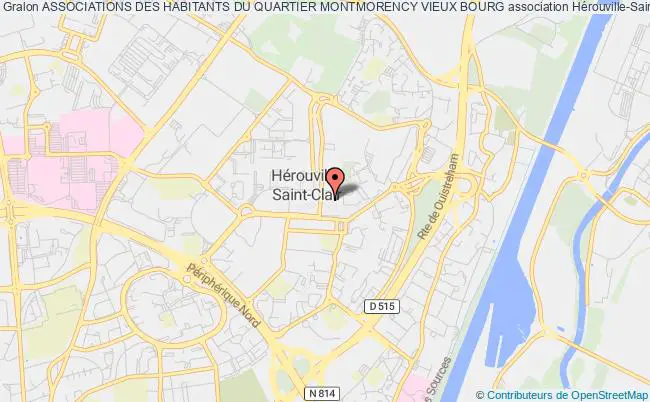 plan association Associations Des Habitants Du Quartier Montmorency Vieux Bourg Hérouville-Saint-Clair