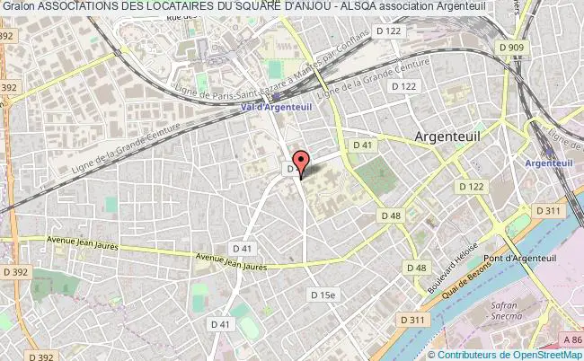 plan association Associations Des Locataires Du Square D'anjou - Alsqa Argenteuil