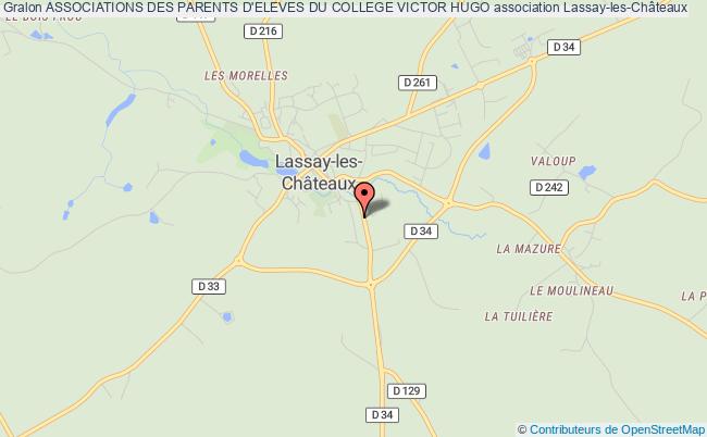plan association Associations Des Parents D'eleves Du College Victor Hugo Lassay-les-Châteaux