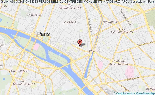 plan association Associations Des Personnels Du Centre Des Monuments Nationaux  Apcmn Paris