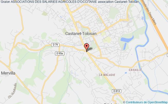 plan association Associations Des Salaries Agricoles D'occitanie Castanet-Tolosan