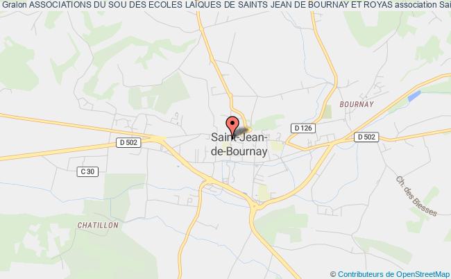 plan association Associations Du Sou Des Ecoles LaÏques De Saints Jean De Bournay Et Royas Saint-Jean-de-Bournay