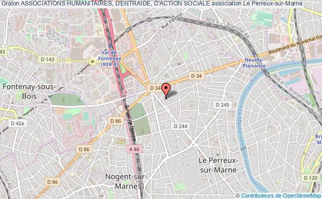 plan association Associations Humanitaires, D'entraide, D'action Sociale Le    Perreux-sur-Marne