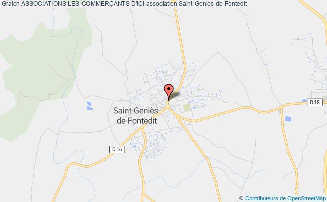 plan association Associations Les CommerÇants D'ici Saint-Geniès-de-Fontedit