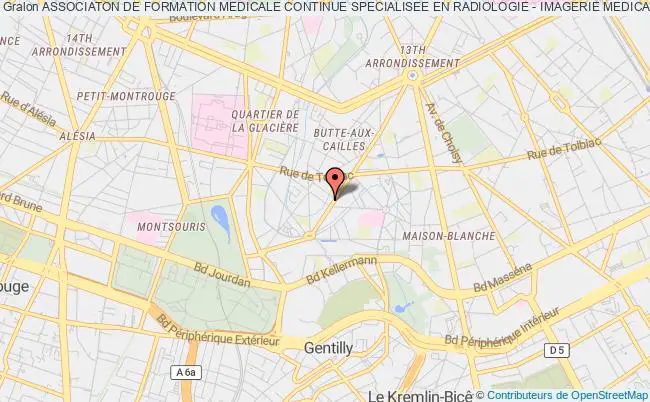 plan association Associaton De Formation Medicale Continue Specialisee En Radiologie - Imagerie Medicale (fmc-rim) Paris