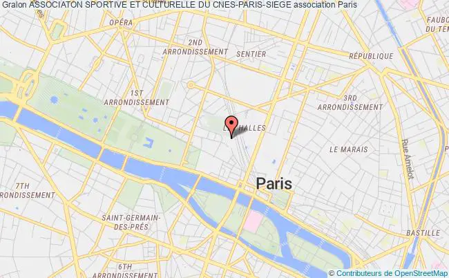 plan association Associaton Sportive Et Culturelle Du Cnes-paris-siege Paris