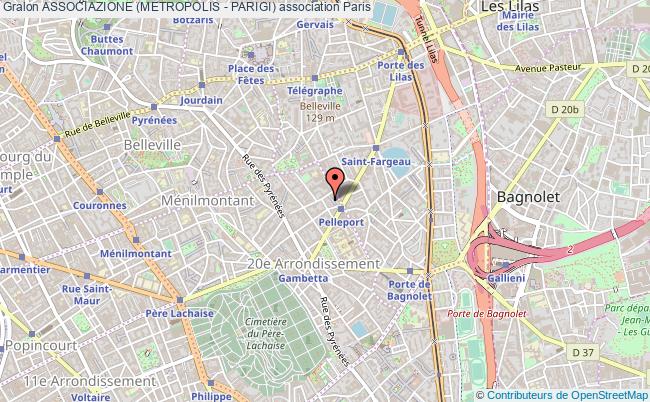 plan association Associazione (metropolis - Parigi) Paris