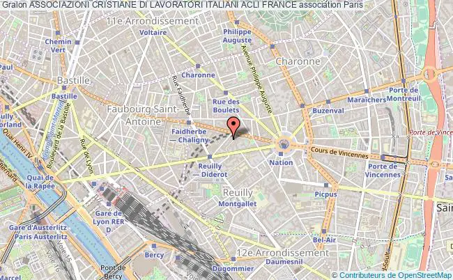 plan association Associazioni Cristiane Di Lavoratori Italiani Acli France Paris
