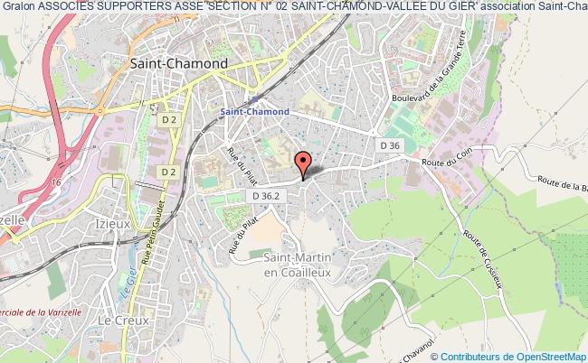 plan association Associes Supporters Asse 'section N° 02 Saint-chamond-vallee Du Gier' Saint-Chamond
