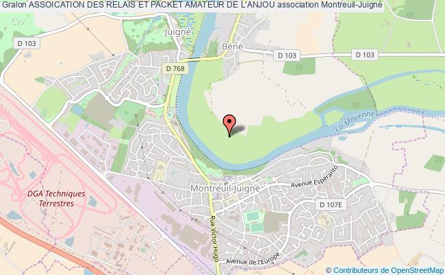 plan association Assoication Des Relais Et Packet Amateur De L'anjou Montreuil-Juigné