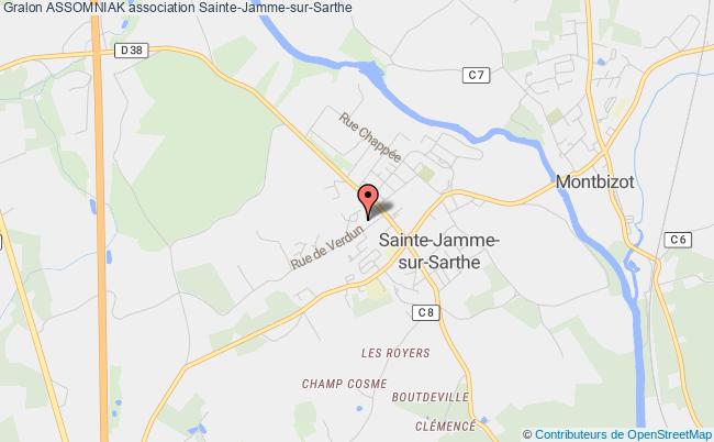 plan association Assomniak Sainte-Jamme-sur-Sarthe