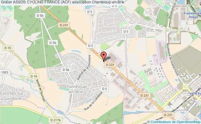 plan association Assos Cycling France (acf) Chanteloup-en-Brie