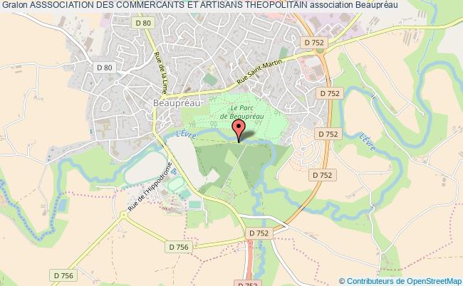 plan association Asssociation Des Commercants Et Artisans Theopolitain Villedieu-la-Blouère