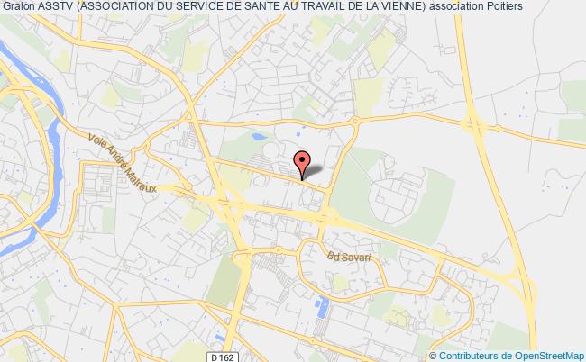 plan association Asstv (association Du Service De Sante Au Travail De La Vienne) Poitiers