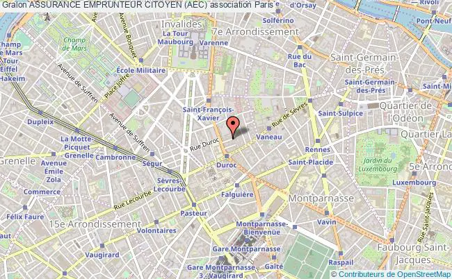 plan association Assurance Emprunteur Citoyen (aec) Paris 7e