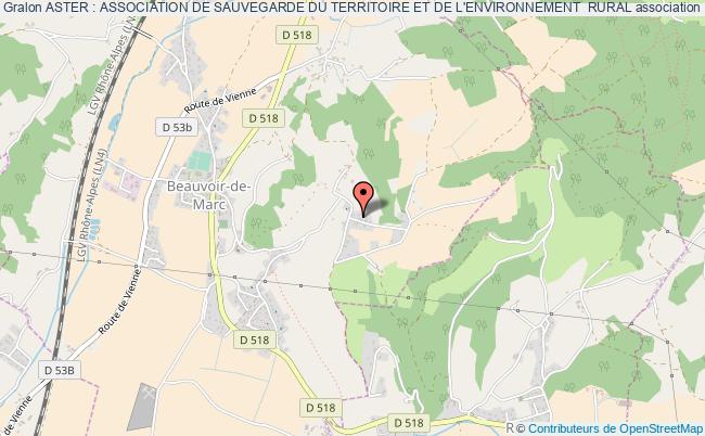 plan association Aster : Association De Sauvegarde Du Territoire Et De L'environnement  Rural Beauvoir-de-Marc