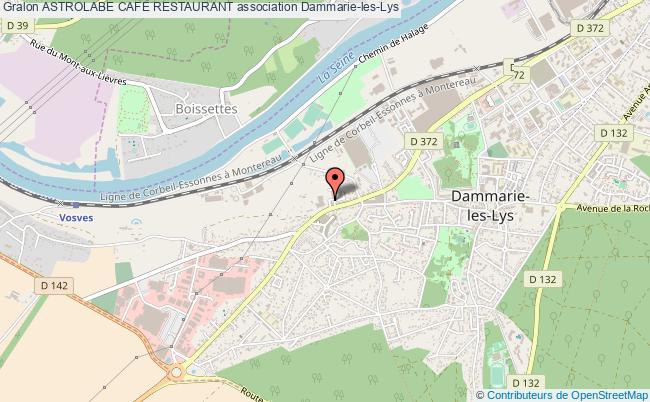 plan association Astrolabe Cafe Restaurant Dammarie-les-Lys