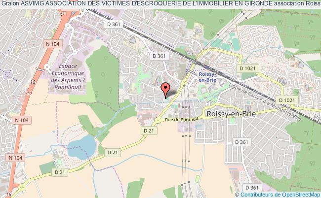 plan association Asvimg Association Des Victimes D'escroquerie De L'immobilier En Gironde Roissy-en-Brie