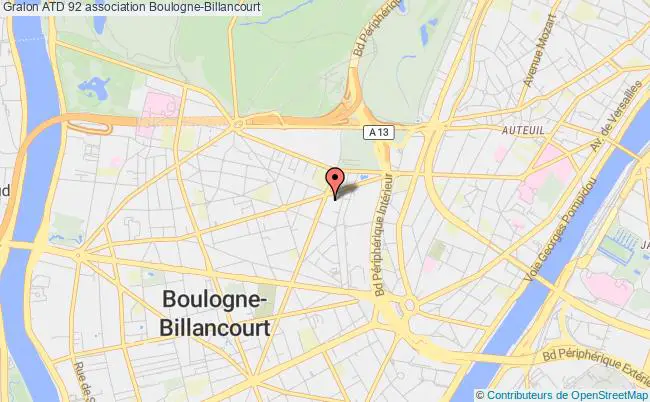 plan association Atd 92 Boulogne-Billancourt