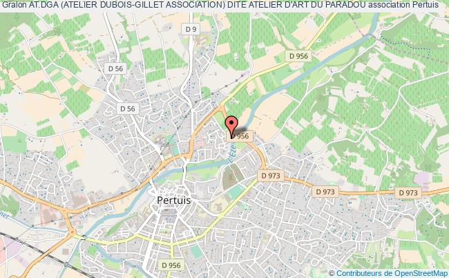 plan association At.dga (atelier Dubois-gillet Association) Dite Atelier D'art Du Paradou Pertuis