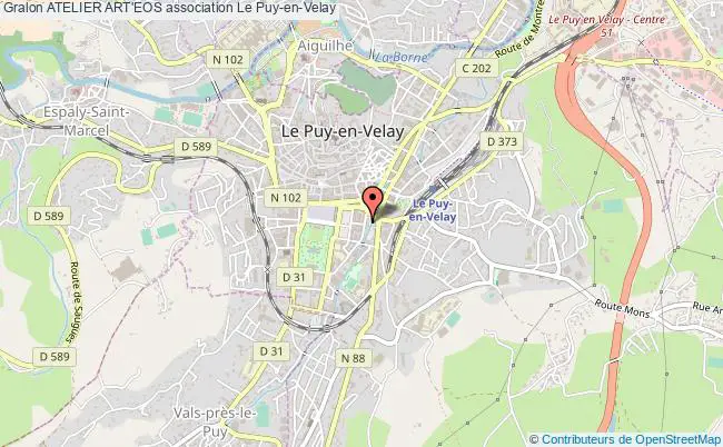 plan association Atelier Art'eos Le Puy-en-Velay