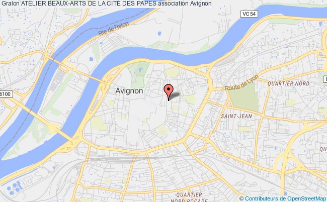 plan association Atelier Beaux-arts De La CitÉ Des Papes Avignon