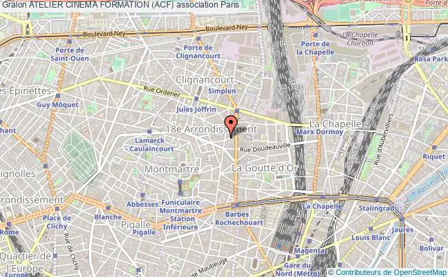plan association Atelier Cinema Formation (acf) Paris