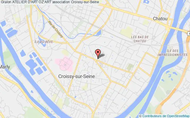 plan association Atelier D'art Oz'art Croissy-sur-Seine