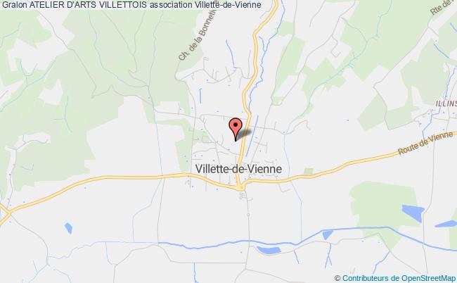 plan association Atelier D'arts Villettois Villette-de-Vienne