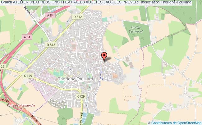 ATELIER D'EXPRESSIONS THEATRALES ADULTES JACQUES PREVERT