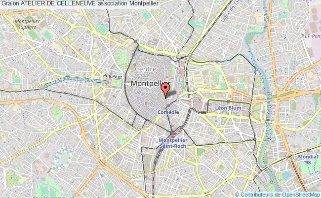 plan association Atelier De Celleneuve Montpellier