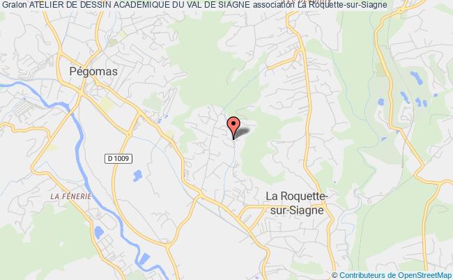 plan association Atelier De Dessin Academique Du Val De Siagne La Roquette-sur-Siagne