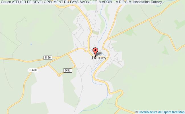 plan association Atelier De Developpement Du Pays Saone Et  Madon  - A.d.p.s.m Darney