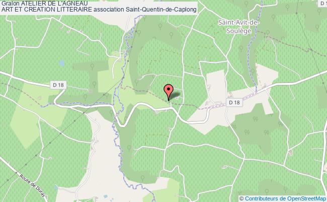 plan association Atelier De L'agneau
Art Et Creation Litteraire Saint-Quentin-de-Caplong