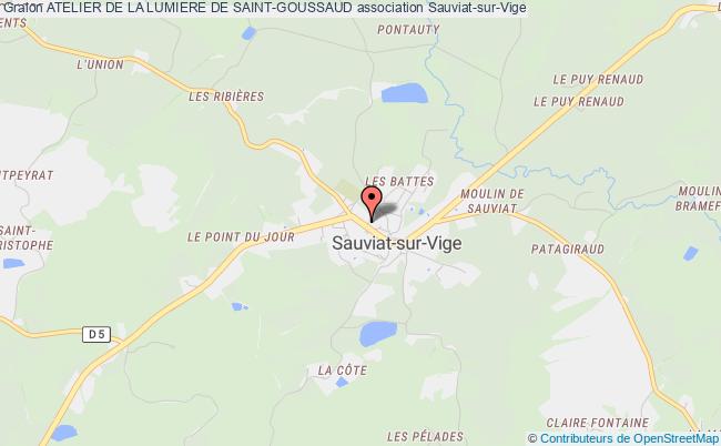 plan association Atelier De La Lumiere De Saint-goussaud Sauviat-sur-Vige