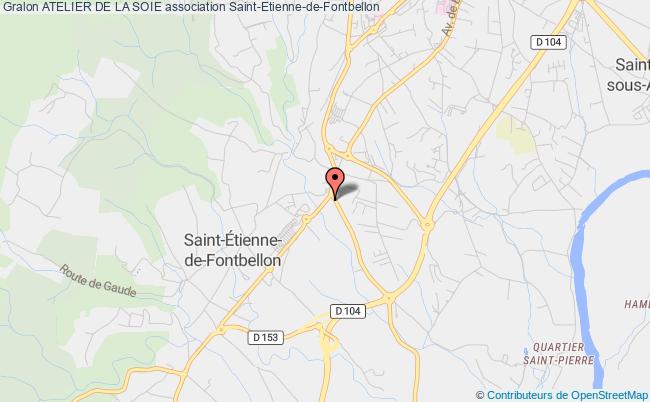 plan association Atelier De La Soie Saint-Étienne-de-Fontbellon