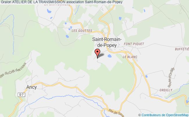 plan association Atelier De La Transmission Saint-Romain-de-Popey