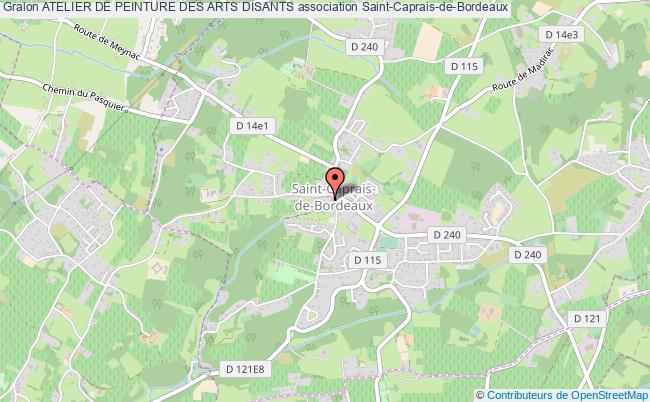 plan association Atelier De Peinture Des Arts Disants Saint-Caprais-de-Bordeaux