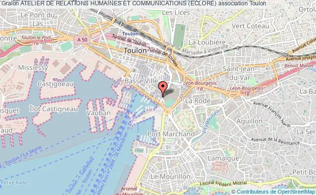 plan association Atelier De Relations Humaines Et Communications (eclore) Toulon