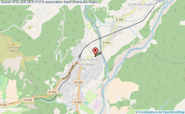 plan association Atelier Des Pots Saint-André-les-Alpes